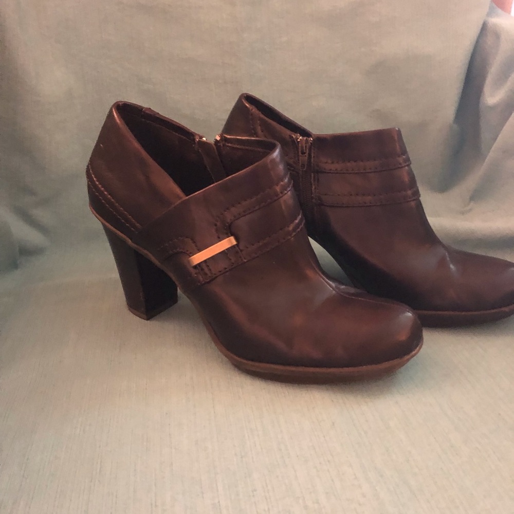 Liz Claiborne Flex-Ankle Boots-BrownSize 8.5